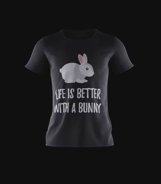 Life Is Better With A Bunny Cute Critter T-Shirt